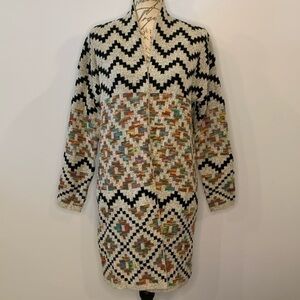 Dreamers open front longer length cardigan sweater M/L